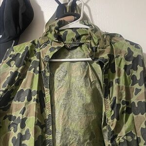 Vintage Columbia Camouflage Raincoat - Green Camo